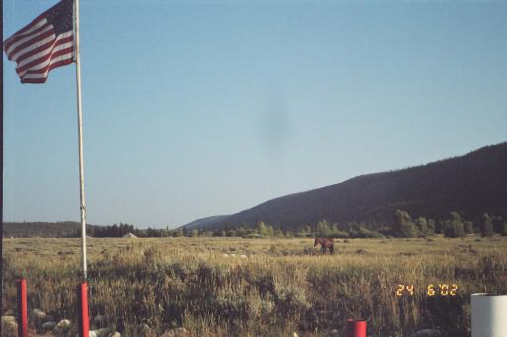 Looking East.